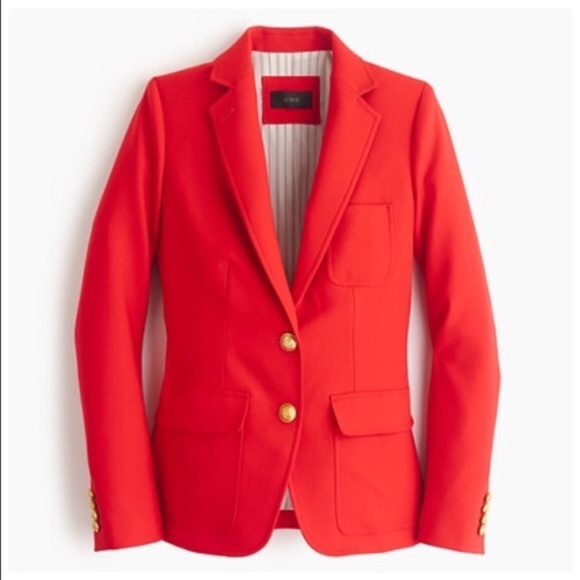 J. Crew Jackets & Blazers - J. Crew Rhodes Red Blazer in Italian Wool Size 10